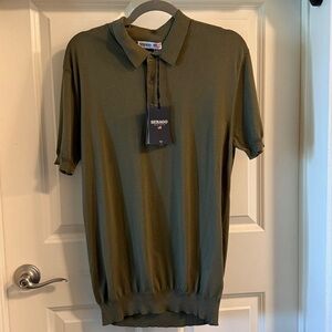 NEW with tags Sebago Men's Classic Green Polo Shirt 100% cotton